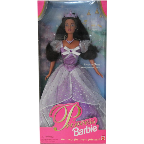Princess Barbie Doll Brunette Lavender Dress Teresa #18406 1997 Mattel