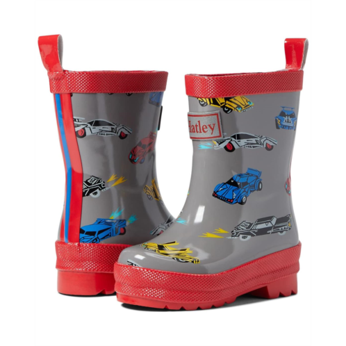 Hatley Kids Cars Shiny Rain Boots (Toddler/Little Kid)