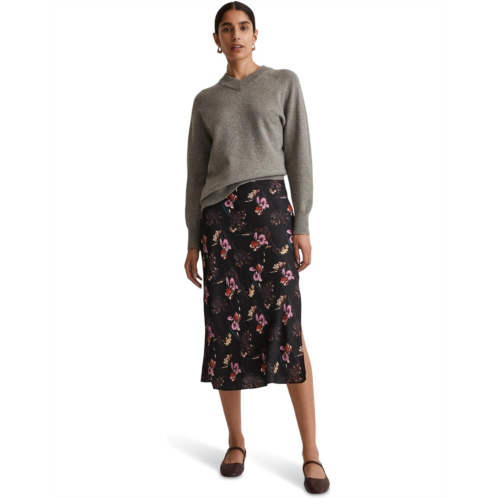 Madewell The Layton Midi Slip Skirt in Ditsy Floral