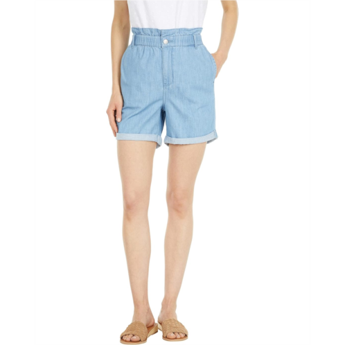 NYDJ Baggy Fit Denim Shorts in Light Stone