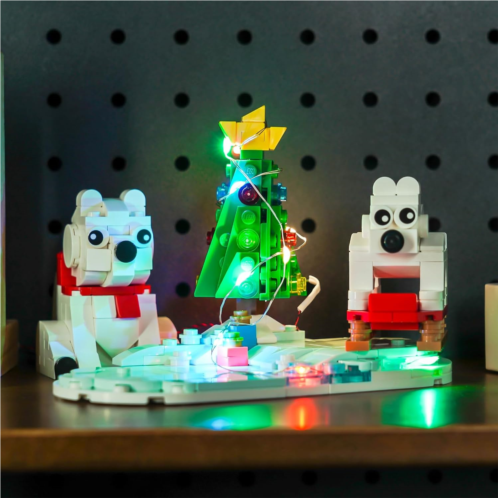 Hilighting Upgraded Led Light Kit for Lego Wintertime Polar Bears Building Set, Compatible with Lego 40571 (Model Not Included)