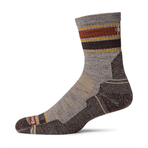 Mens Smartwool Hike Light Cushion Striped Mid Crew Socks