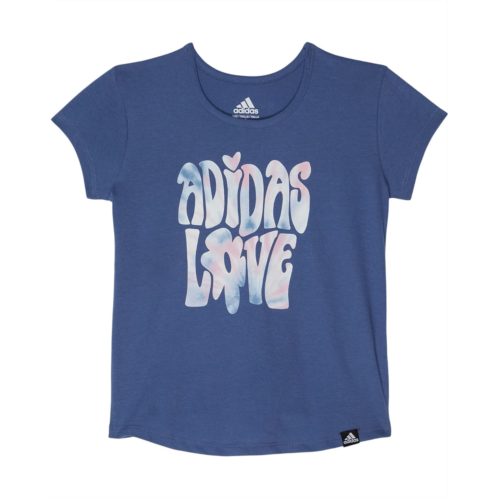 Adidas Kids Short Sleeve Scoop Tee (Toddler/Little Kids)