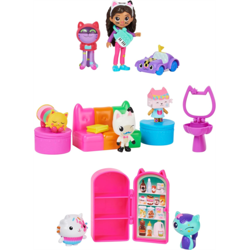 Gabbys Dollhouse, Surprise Pack, (Amazon Exclusive) Toy Figures and Dollhouse Furniture, Kids Toys for Girls and Boys Ages 3 and Up