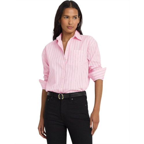 POLO RALPH LAUREN Womens LAUREN Ralph Lauren Relaxed Fit Striped Broadcloth Shirt