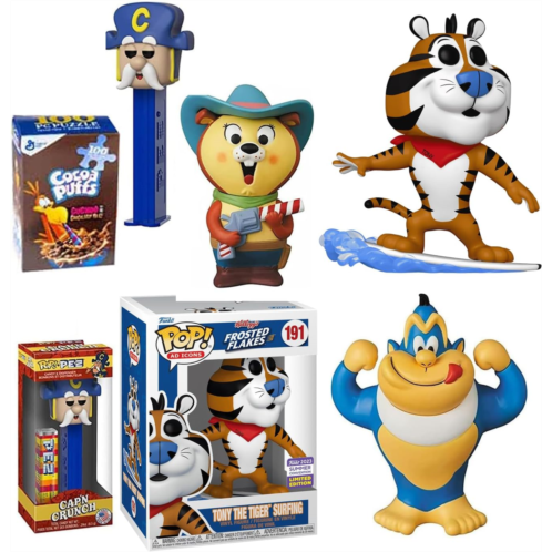 Funko Remember Great Tony Exclusive Surfing Tiger Pop! Bundled with Pete & King Kombos Ape + Captain Pez Head Retro Ad Icons 5-Items