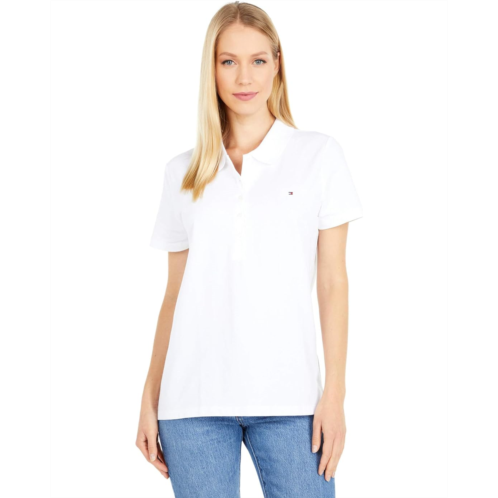 Womens Tommy Hilfiger Solid Short Sleeve Polo