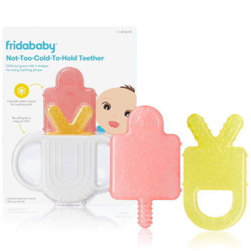 Frida Baby Teething Relief Not-Too-Cold-to-Hold Baby Teether BPA-Free Silicone Teething Toys