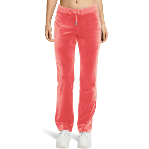 Womens Juicy Couture Solid Rib Waist Velour Pant W/Drawcord