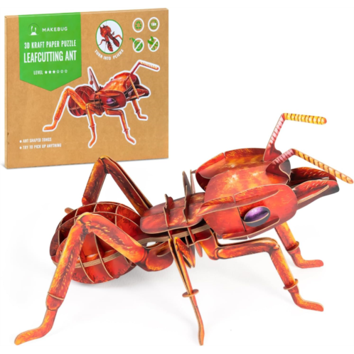 MAKEBUG STEM Toys for 7 Year Old Boys Learning Toys Eco-Friendly Preschool Puzzles Fun for Birthdays, Valentines Day and Special Occasions(Leafcutting Ant)