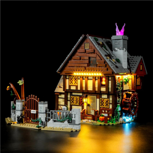 BRIKSMAX Led Lighting Kit for LEGO-21341 Disney Hocus Pocus: The Sanderson Sisters Cottag - Compatible with Lego ldeas Building Blocks Model- Not Include Lego Set