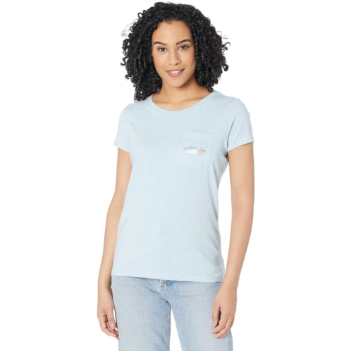 Southern Tide Short Sleeve Starfish Surf Shop Fitted Tee