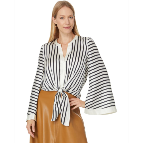 Vince Camuto Tie Front Blouse with Flare Sleeve