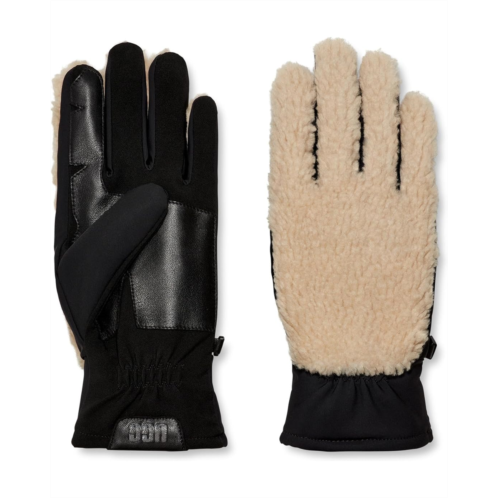 UGG Fluff Smart Gloves with Conductive Leather Palm