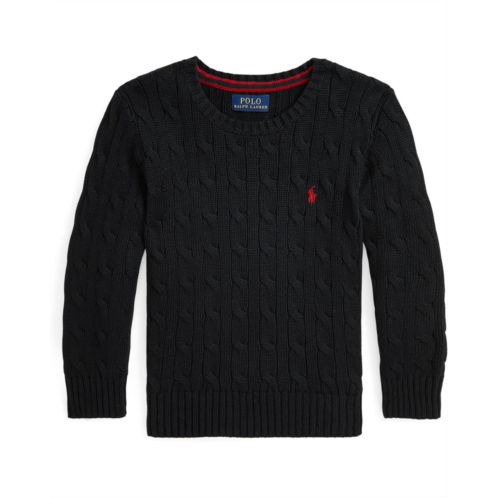 Polo Ralph Lauren Kids Cable-Knit Cotton Sweater (Toddler/Little Kid)