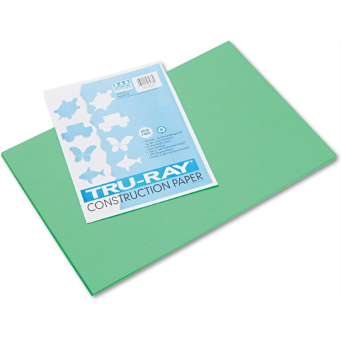 PACON Tru-Ray Construction Paper, 76 lbs., 12 x 18, Festive Green, 50 Sheets/Pack