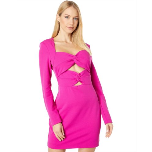 Womens ONE33 Social Solid Double Knot Mini Dress