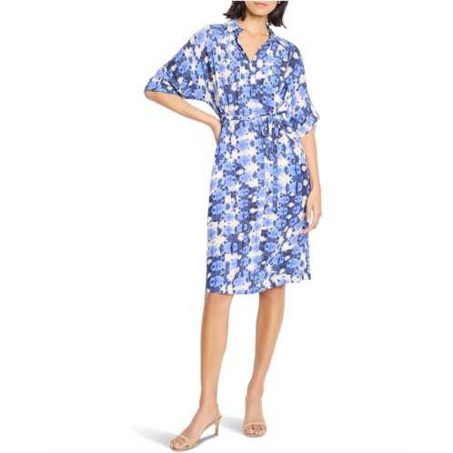 Womens NICZOE Petite Shibori Stone Belted Devon Dress