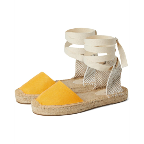 Womens Soludos Linen Lauren Lace-up