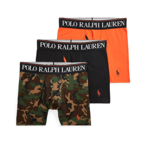 Mens Polo Ralph Lauren 4D Flex Cooling Microfiber Boxer Brief 3-Pack