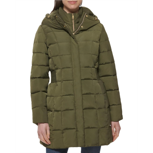 Cole Haan Taffeta Down Coat With Bib