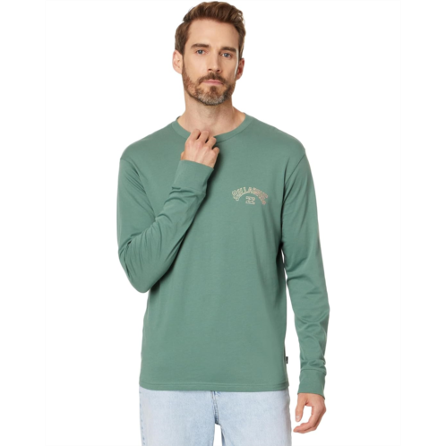 Mens Billabong Arch Fill Long Sleeve Graphic Tee