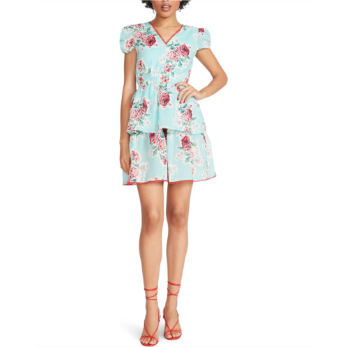 Betsey Johnson Rose Garden Printed Seersucker Tea Dress