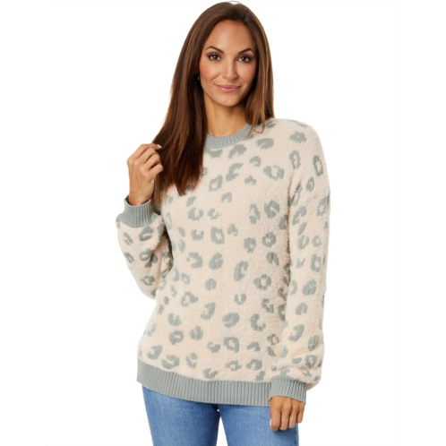 Womens Splendid Mal Leopard Sweater