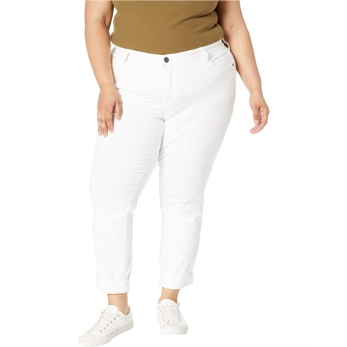 KUT from the Kloth Plus Size Catherine Boyfriend in Optic White