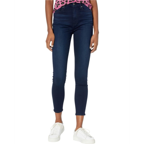 7 For All Mankind High-Waist Ankle Skinny in Slim Illusion Twilight Blue