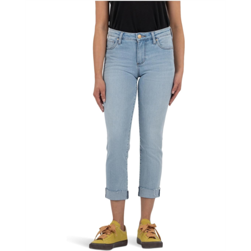 Womens KUT from the Kloth Amy Crop Straight Leg Roll Up With Raw Hem