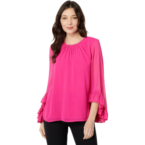 Vince Camuto Crew Neck Blouse with Dramatic Sleeve