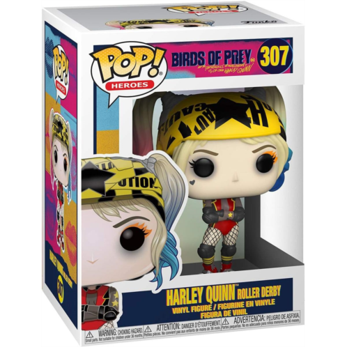 Birds of Prey Harley Quinn Roller Derby Pop! Vinyl Figure with Collectible Card - Entertainment Earth Exclusive - and with 1 Compatible PET Graphic Protector Box