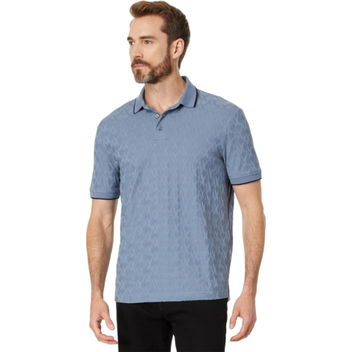 Mens Armani Exchange Mercerized Ax Jacquard Cotton Polo