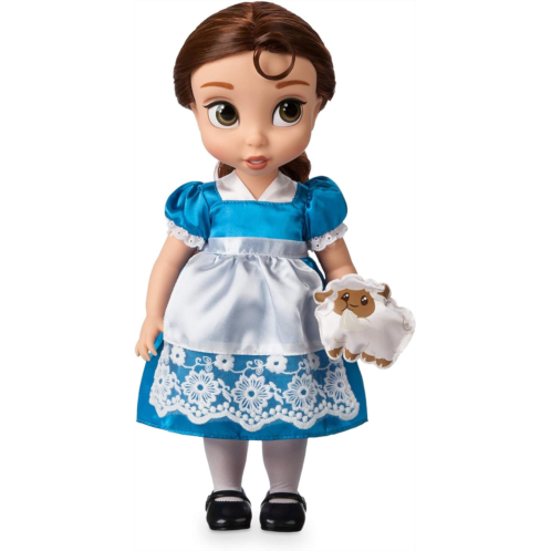 Disney Animators Collection 16-Inch Belle Doll from Beauty & The Beast with Sheep, Fully Posable, Satin Dress - Ages 3+