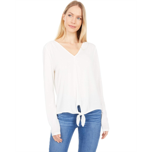 Lucky Brand V-Neck Front Tie Top