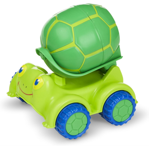Melissa & Doug Sunny Patch Snappy Turtle Cement Mixer Construction Vehicle