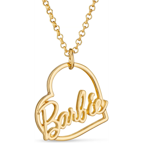 Barbie Script Heart Necklace