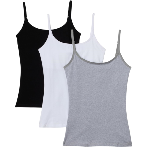 Womens PACT Organic Cotton Shelf Bra Camisole 3-Pack