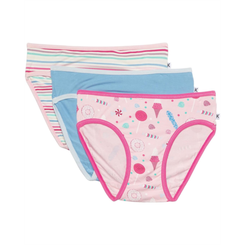 Kickee Pants Kids Print Girls Underwear Set of 3 (Big Kid)