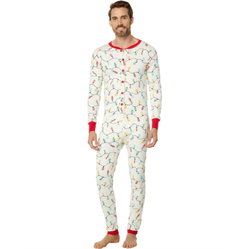 Unisex Little Blue House by Hatley Unisex Holiday Lights Union Suit