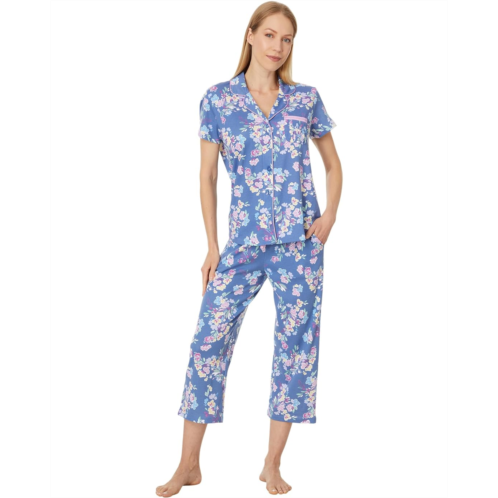 Womens Karen Neuburger Short Sleeve Girlfriend Capri PJ Set