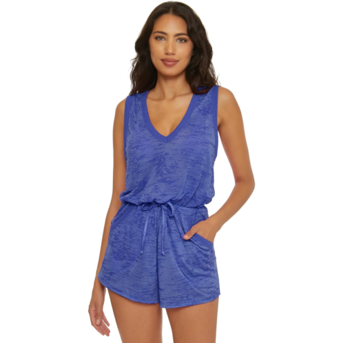 Womens BECCA Beach Date Romper with pockets cover-up