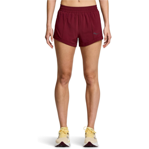 Womens Saucony Outpace 3 Shorts