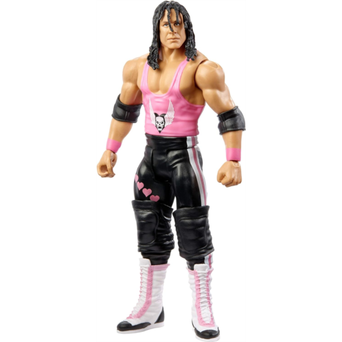 WWE SummerSlam Bret Hitman Hart Action Figure in 6-inch Scale with Articulation & Ring Gear Series #97