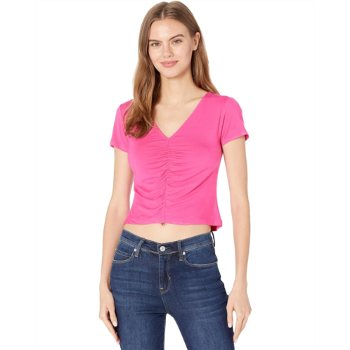 1.STATE Ruched Front Tee Shirt