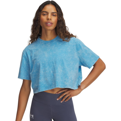 Womens Under Armour Rival Wash Short Sleeve T-Shirt