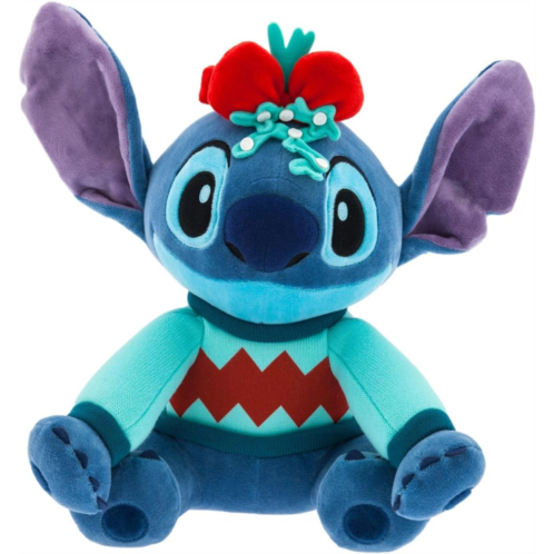 Disney Store Official Lilo & Stitch Official Holiday Plush - Festive Stitch Design - 14-Inch - Perfect Seasonal Gift for Fans - Celebrate Christmas with This Adorable Alien