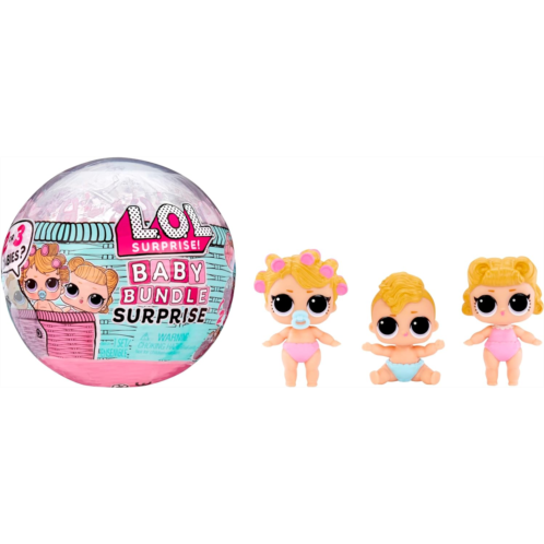 L.O.L. Surprise! LOL Surprise Baby Bundle Surprise with Collectible Dolls, Baby Theme, Twins, Triplets, Pets, Water Reveal, 2 or 3 Dolls Included- Great Gift for Girls Age 3+