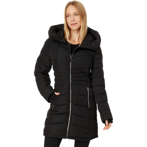 Womens MICHAEL Michael Kors Zip Front Light Weight Puffer M426607BZ